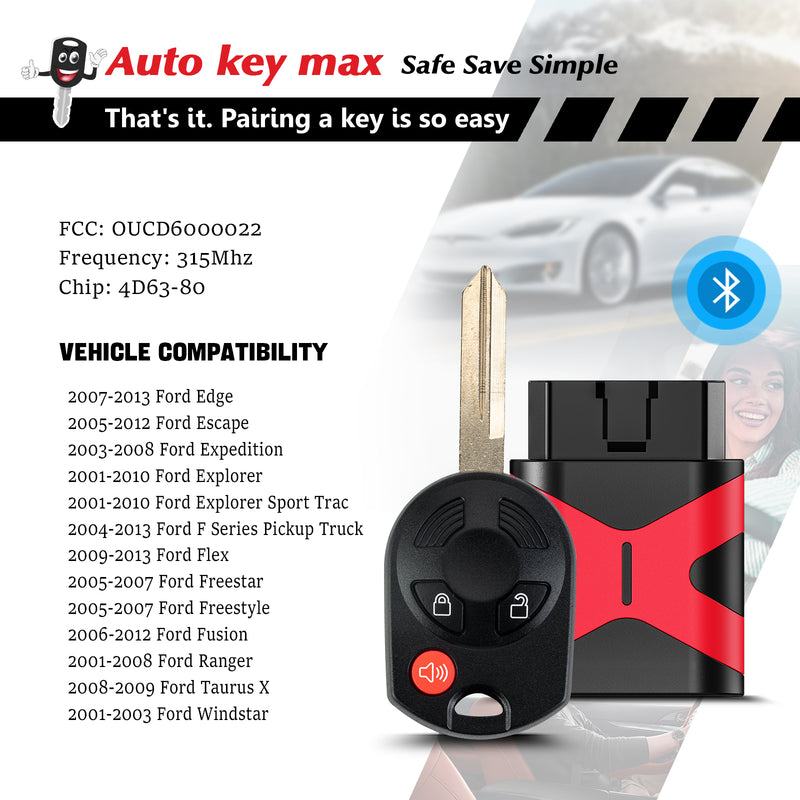 Programmer Kit for 2005-2012 Ford Focus Mustang Fusion Edge Escape Exolorer SKU: KPRO+F4SA-F4SC-F3SA-1