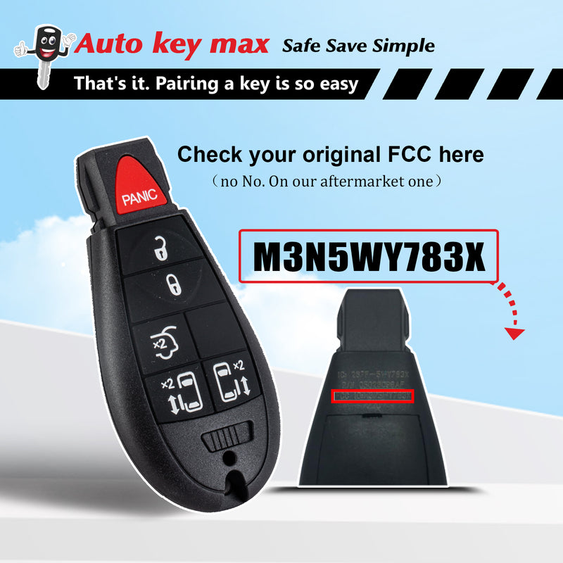 DIY Programmer Kit for 2008-2012 Dodge Country Caravan Remote IYZ-C01C SKU: KPRO+D6RA