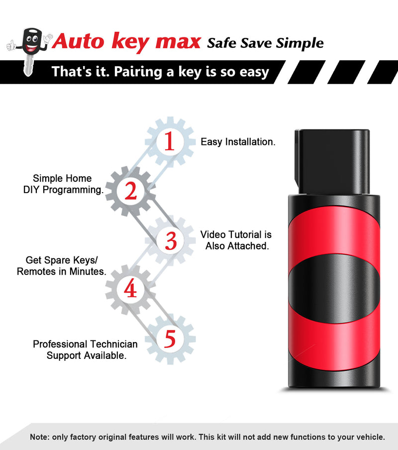 General DIY OBD2 Key Tool,Simple Programmer/Self Pairing for Chip Key & Car Key Split Remote Control SKU:KPRO-OBD-CHIP