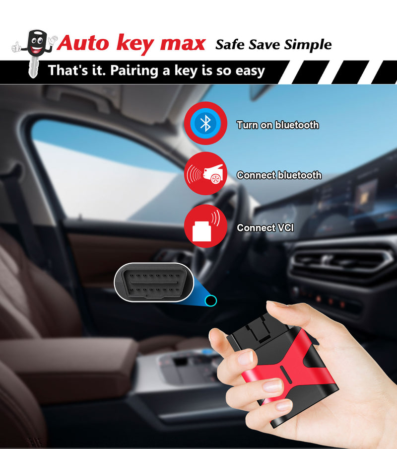 General DIY OBD2 Key Tool,Simple Programmer/Self Pairing for Chip Key & Car Key Split Remote Control SKU:KPRO-OBD-CHIP