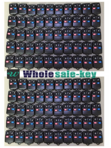 WHOLESALE LOT OF 100 NEW FORD LINCOLN 4 BUTTON KEYLESS REMOTE KEY FOBS REMOTES