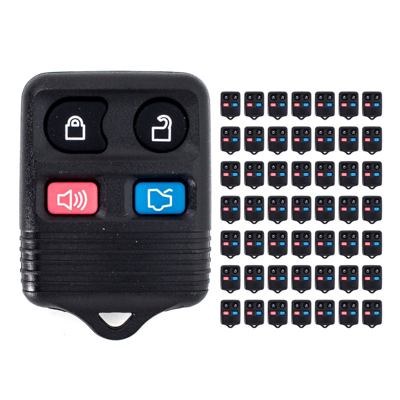 WHOLESALE LOT 50 x BRAND NEW FORD KEY KEYLESS REMOTE REMOTES SHELL CASE 4 BUTTON F4RA 315MHZ