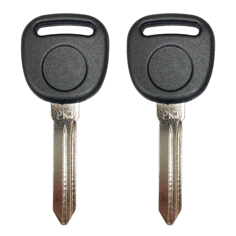 2 New Uncut Pk3 Transponder Chip Ignition Key Uncut Blade Blank For Gm B99PT